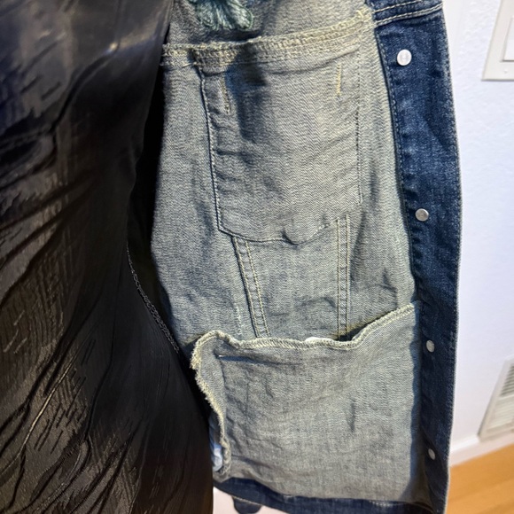 | grunge fairy core embroidered denim jacket | - Picture 8 of 9